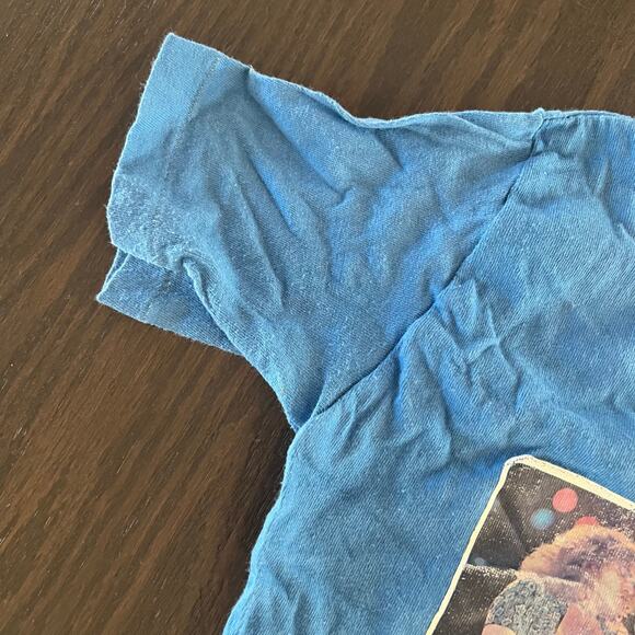 Vintage Single Stitch Led Zeppelin T-shirt Blue Cotton Size Small JL - Picture 4 of 9